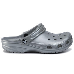 

Шльопанці Crocs Classic Metallic Clog 205831 Gunmetal/Roomy Fit, Сірий