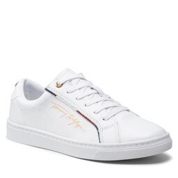 Tommy Hilfiger Снікерcи Tommy Hilfiger Signature Sneaker FW0FW06322 White YBR