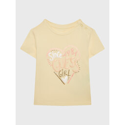Guess Guess Póló A3GI01 K6YW1 Sárga Regular Fit