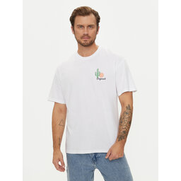 Jack & Jones Jack & Jones Marškinėliai Bradley 12264414 Balta Relaxed Fit