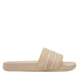 Tommy Hilfiger Klapki Tommy Hilfiger Hilfiger Poolside With Webbing FW0FW08529 Beżowy
