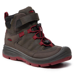 Keen Trekking-skor Keen Redwood Mid Wp 1023885 Steel Grey/Red Dahlia