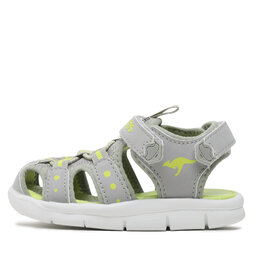 

Босоніжки KangaRoos K-Mini 02035 000 2037 Vapor Grey/Lime, Сірий