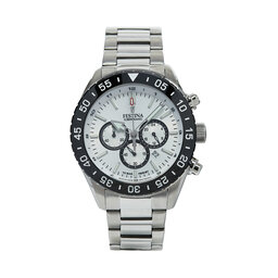 Festina Zegarek Festina Ceramic Chrono F20575/1 Srebrny