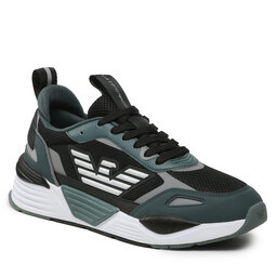 EA7 Emporio Armani Сникърси EA7 Emporio Armani X8X070 XK165 S916 Balsam Green+Blk+Slv