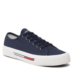 Tommy Jeans Tenisówki Tommy Jeans Canvas Sneaker EM0EM01299 Twilight Navy C87