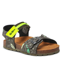 Kickers Sandaler Kickers Sostreet 894910-30 S Kaki Jaune Imprime 201