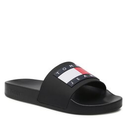 Tommy Jeans Чехли Tommy Jeans Flag Pool Sld Ess EN0EN02115 Black BDS