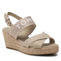 Tommy Hilfiger Alpargatas Tommy Hilfiger Seasonal Webbing Mid Wedge FW0FW07091 Sandalwood RBT