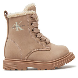 Calvin Klein Jeans Kozaki Calvin Klein Jeans Lace-Up Bootie V1A5-81011-1628 Różowy