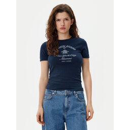 Tommy Jeans Tommy Jeans Póló Nyc Ringer DW0DW20323 Sötétkék Slim Fit