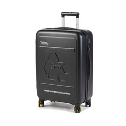 National Geographic Valiză Medie Rigidă National Geographic Medium Trolley N205HA.60.06 Black