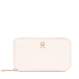 Tommy Hilfiger Veľká dámska peňaženka Tommy Hilfiger Iconic Tommy Large Za AW0AW16009 Écru