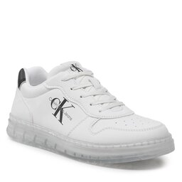 Calvin Klein Jeans Sneakersy Calvin Klein Jeans Low Cut Lace-Up Sneaker V3X9-80554-1355 S White 100