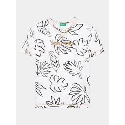 United Colors Of Benetton United Colors Of Benetton T-Shirt 34D3G109I Weiß Regular Fit