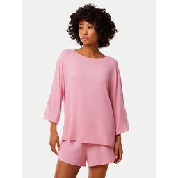 Triumph Triumph Pizsama felső Aura Spotlight 10221371 Rózsaszín Relaxed Fit