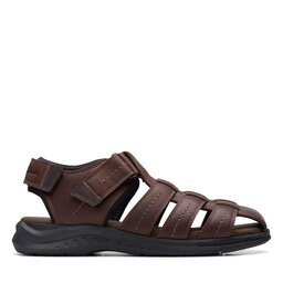 

Босоніжки Clarks Walkford Fish 26171794 Brown Tumb, Коричневий