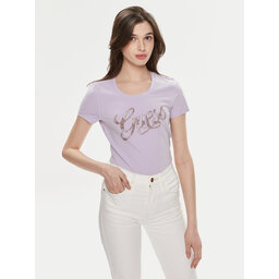 Guess Guess Póló W4GI30 J1314 Lila Slim Fit