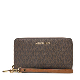 Michael Kors Veľká dámska peňaženka Michael Kors 32F1GJ6E2B Hnedá