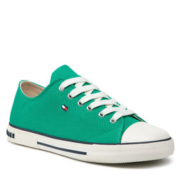 Tommy Hilfiger Sneakers Tommy Hilfiger Low Cut Lace-Up Sneaker T3X4-32207-0890 S Green 400