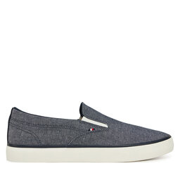 Tommy Hilfiger Teniși Tommy Hilfiger Th Hi Vulc Low Slip On Ch FM0FM05390 Albastru