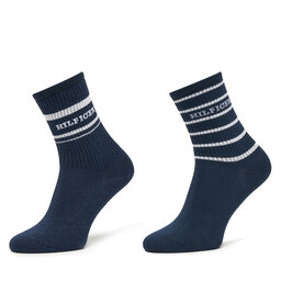 Tommy Hilfiger 2er-Set hohe Damensocken Tommy Hilfiger 701236457 Dunkelblau