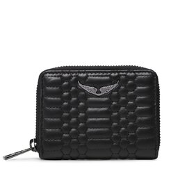 Zadig&Voltaire Mały Portfel Damski Zadig&Voltaire Mini Zv Mat LWSG00005 Noir