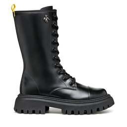 Geox Schnürstiefeletten Geox Maquinnens J46M6C 000CN C9999 Schwarz