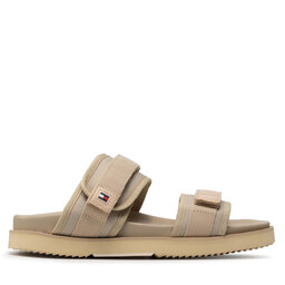 

Шльопанці Tommy Hilfiger Fashion Cleated Strappy Sandal FM0FM04118 Savannah Sand ACM, Бежевий