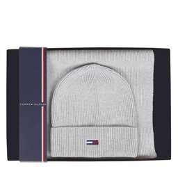 

Набір шапка і снуд Tommy Jeans Tjw Flag Beanie And Scarf AW0AW15482 Grey P03, Сірий
