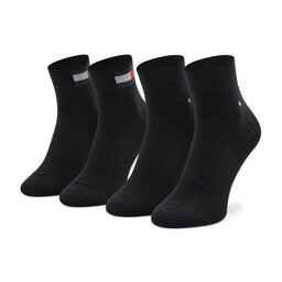 Tommy Hilfiger 2 pár férfi bokazokni Tommy Hilfiger 701218388 Black 001