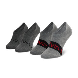 Calvin Klein Set de 2 perechi de șosete scurte pentru bărbați Calvin Klein 701218713 Mid Grey Melange 003