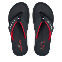 Tommy Hilfiger Čības uz pirksta Tommy Hilfiger Padded Comfort Hilfiger B Sandal FM0FM05440 Tumši zils