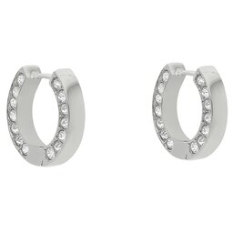 

Сережки Guess Circle Lights JUBE03 160JW RH, Покриття срібним родієм