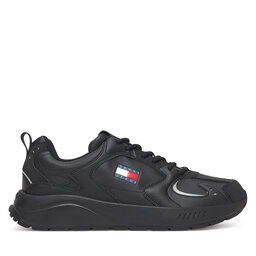Tommy Jeans Sneakers Tommy Jeans Tjm Runner Leather EM0EM01621 Schwarz