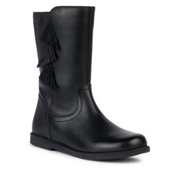 Geox Kozačky Geox J Shawntel Girl J364EC 00043 C9999 D Black