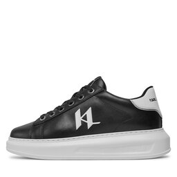 

Снікерcи KARL LAGERFELD KL62515 Black Lthr W/White 00W, Чорний