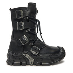 NEW ROCK Šņorzābaki NEW ROCK M-IMPACT013-S1 Melns