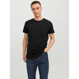 Jack&Jones Jack&Jones Marškinėliai Noa 12113648 Juoda Long Line Fit