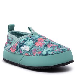 The North Face Пантофи The North Face Thermoball Traction Mule II NF0A39UX9W21 Coral Sunrise Forestland Floral Print/Wasabi