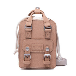 Doughnut Handväska Doughnut Macaroon Tiny Bucke Organic Cotton Series Beige