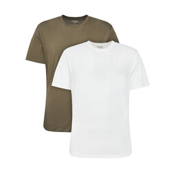 Wrangler Wrangler 2er-Set T-Shirts 112321466 Grün Regular Fit