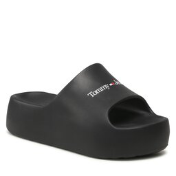 Tommy Jeans Șlapi Tommy Jeans Tjw Chunky Flatform Pool Slide EN0EN02438 Black BDS