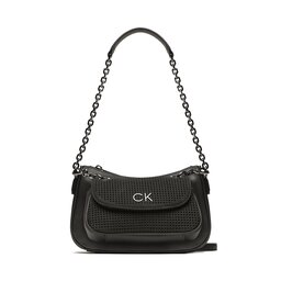 Calvin Klein Handtasche Calvin Klein Re-Lock Dbl Shoulder Bag Perf K60K610620 BAX