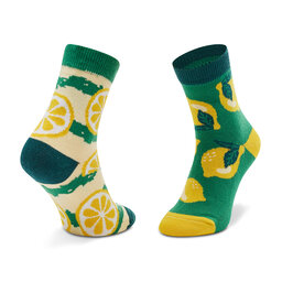 

Високі дитячі шкарпетки Todo Socks Lemons Multicolor, Зелений