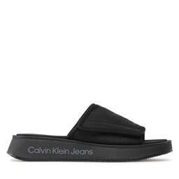 Calvin Klein Jeans Papucs Calvin Klein Jeans Prefresato Sandal Softny YW0YW00968 Fekete