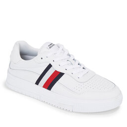 Tommy Hilfiger Zapatillas Tommy Hilfiger Supercup Leather Stripes FM0FM04824 White YBS