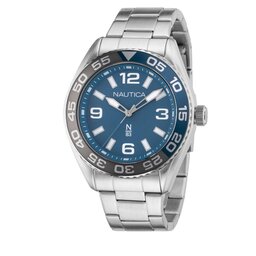 Nautica Zegarek Nautica NAPFWS307 Silver/Blue