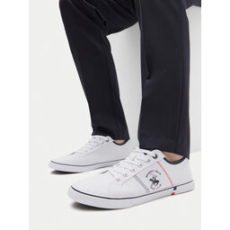 Beverly Hills Polo Club Sneakers aus Stoff Beverly Hills Polo Club M-VSS24010A Weiß