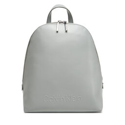 Calvin Klein Hátizsák Calvin Klein Embossed Calvin Round Backpack K60K613185 Szürke